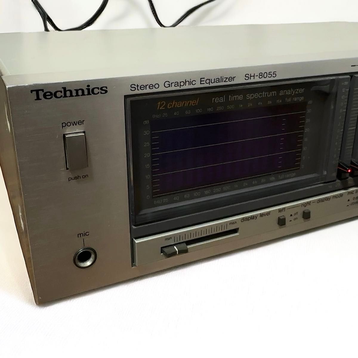 美品 Technics テクニクス SH-8055 グラフィックイコライザー 音出し確認済み