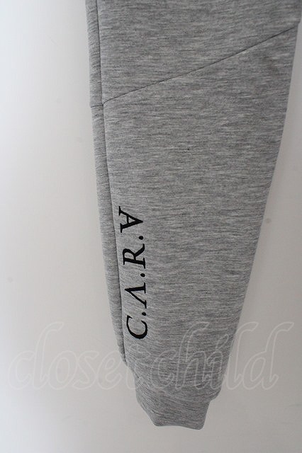 【SALE】C.V.R.A パンツ.ロゴ刺繍切り替えジョガーパンツ /グレー/M O-23-04-21-054-CI-pa-YM-ZT220_画像2