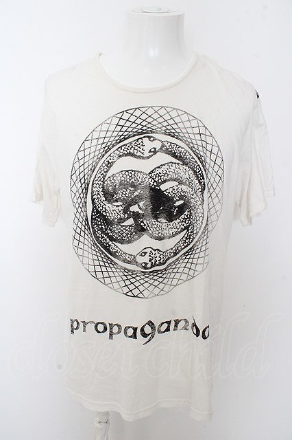 【SALE】PROPA9ANDA Tシャツ.SNAKE　Print /ホワイト/L O-23-06-12-026-PR-ts-YM-ZT228_画像1