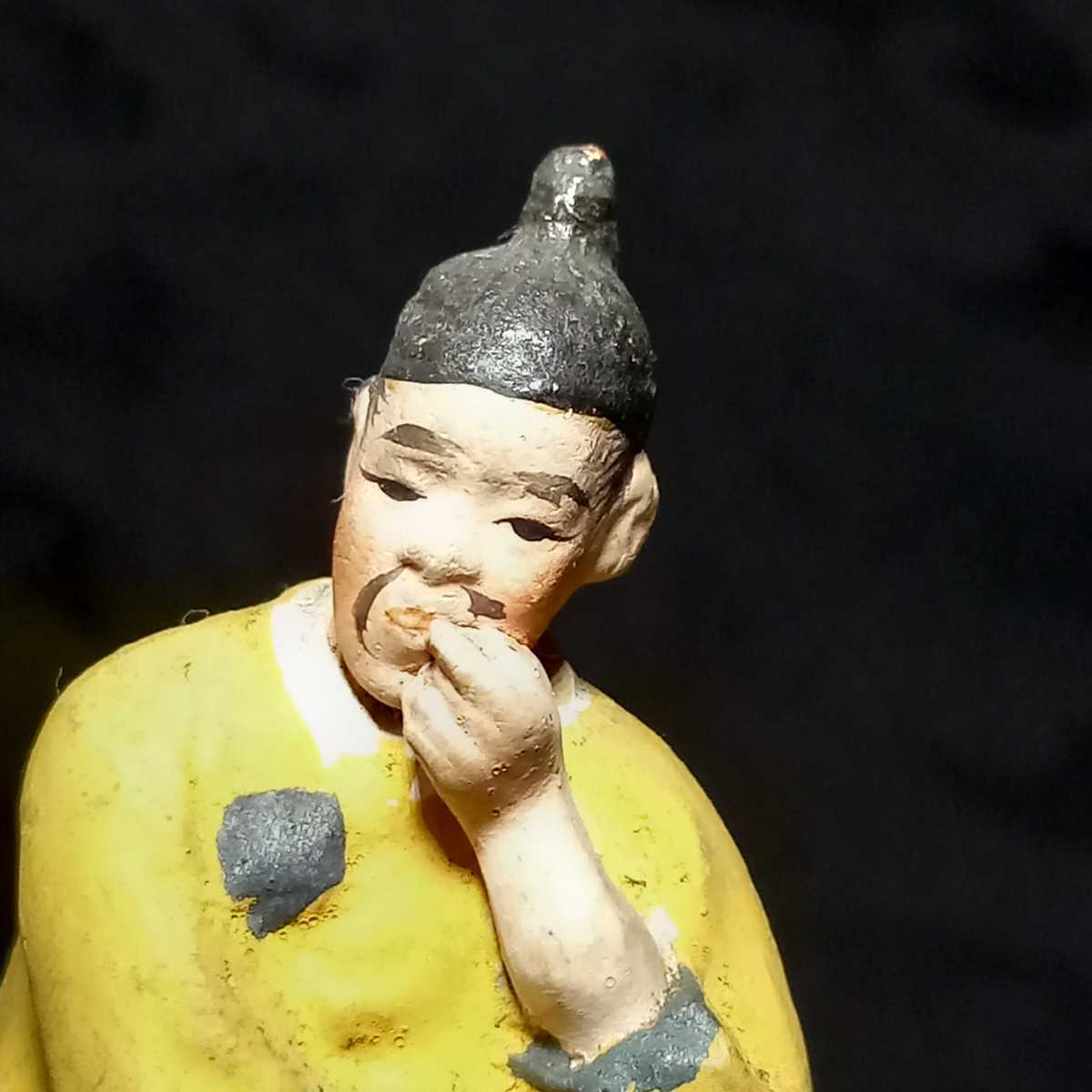 戦前 朝鮮風俗人形 土人形 12.5cm / 郷土玩具 韓国人形 民芸 古玩 置物 朝鮮土人形_画像8