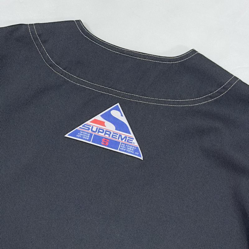 15AW SUPREME シュプリーム Twill Baseball Shirt ツイルベースボールシャツ / Sサイズ / ブラック 黒 / ベースボールジャージー 15FW 半袖_画像3