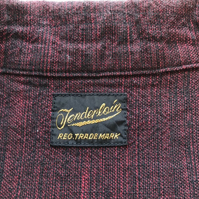 TENDERLOIN テンダーロイン T-MEXICAN SHT メキシカンシャツ オープンカラーシャツ レッド系 size:M /名作 ORIGINAL 開襟 長袖シャツ_画像3