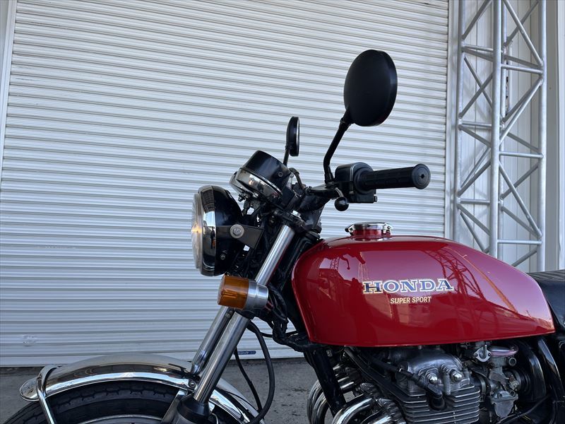 カスタムCB400F 408cc 赤黒46707 逆車/マルゾッキリアサス,CB350F純正マフラー,Hリム,アルミスイングアーム/輸入新規.国内未登録/豊橋/660Fの画像7