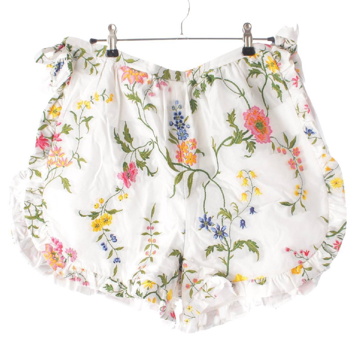 [ Christian Dior ]Christian Dior 23SS Petites Fleurs frill short pants 321P04A3711 white 36 [ used ]199888