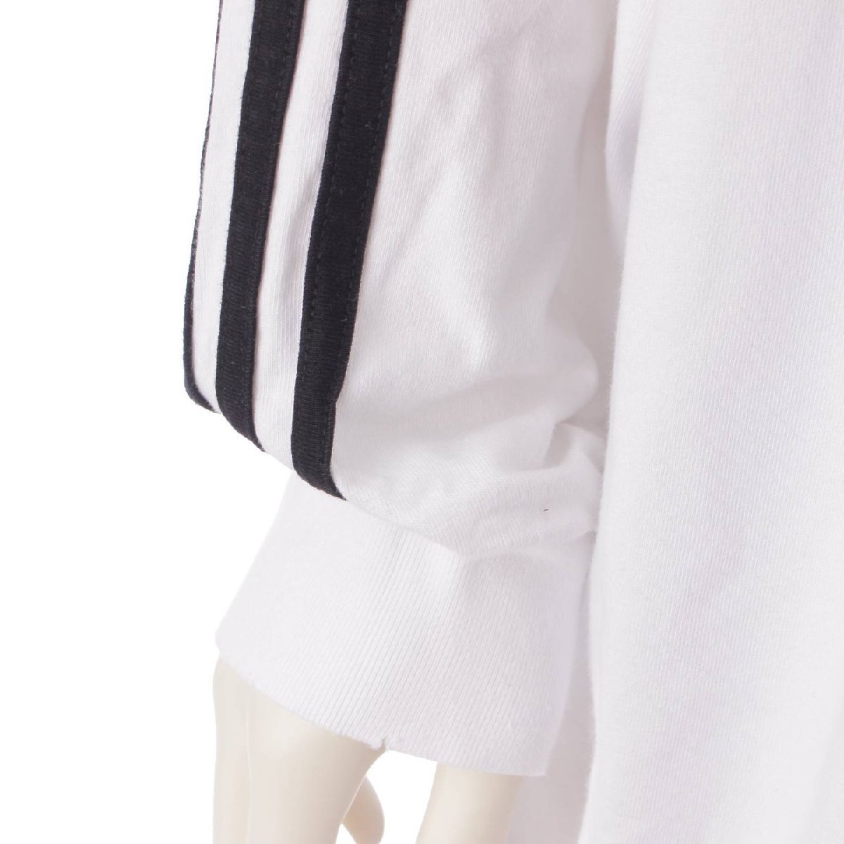 【バレンシアガ】Balenciaga　アディダスコラボ 23SS メンズ オーバーサイズ 長袖 Tシャツ 728789 ホワイト L 【中古】199762_画像7