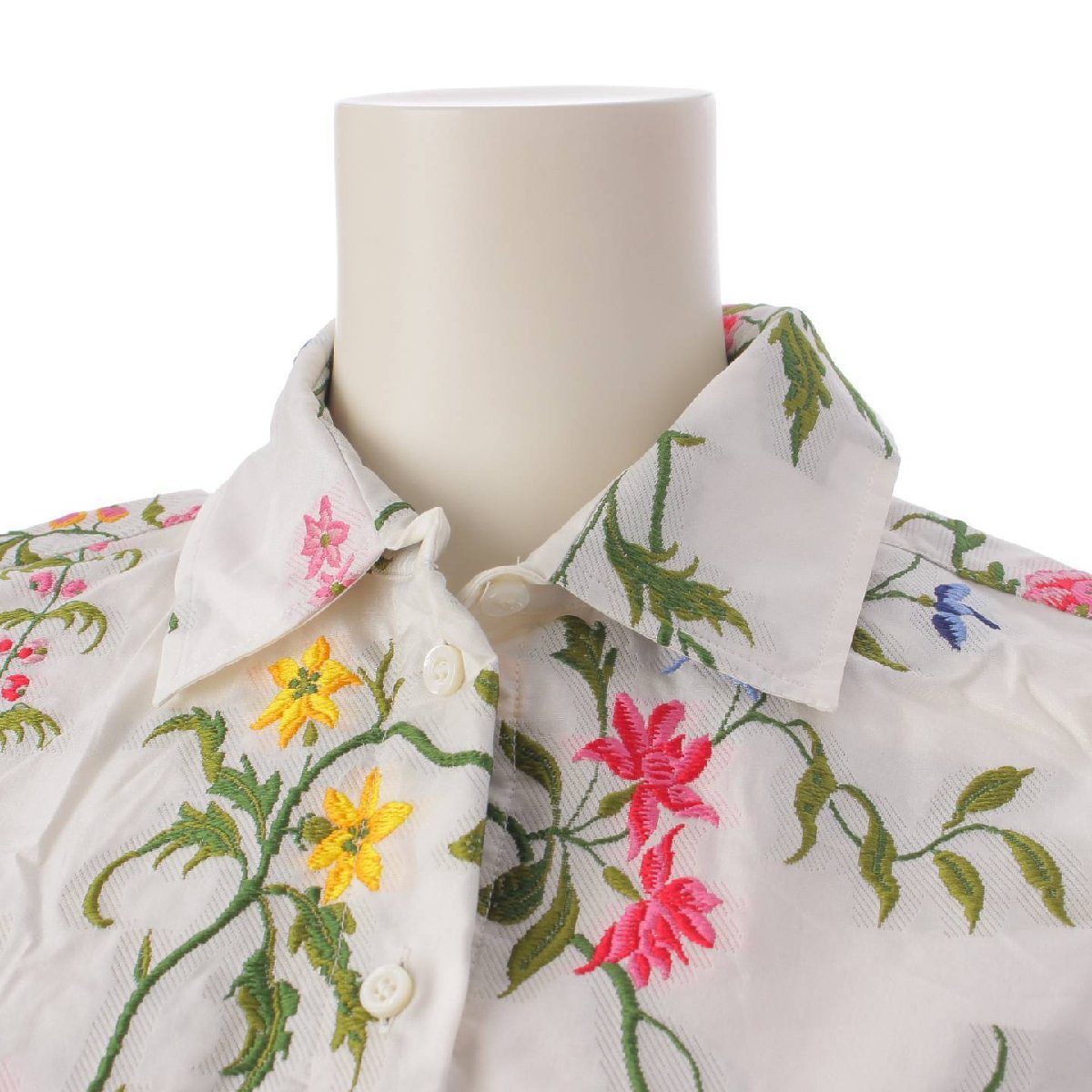 [ Christian Dior ]Christian Dior 23SS Petites Fleurs no sleeve floral print blouse shirt white 36 [ used ]199887