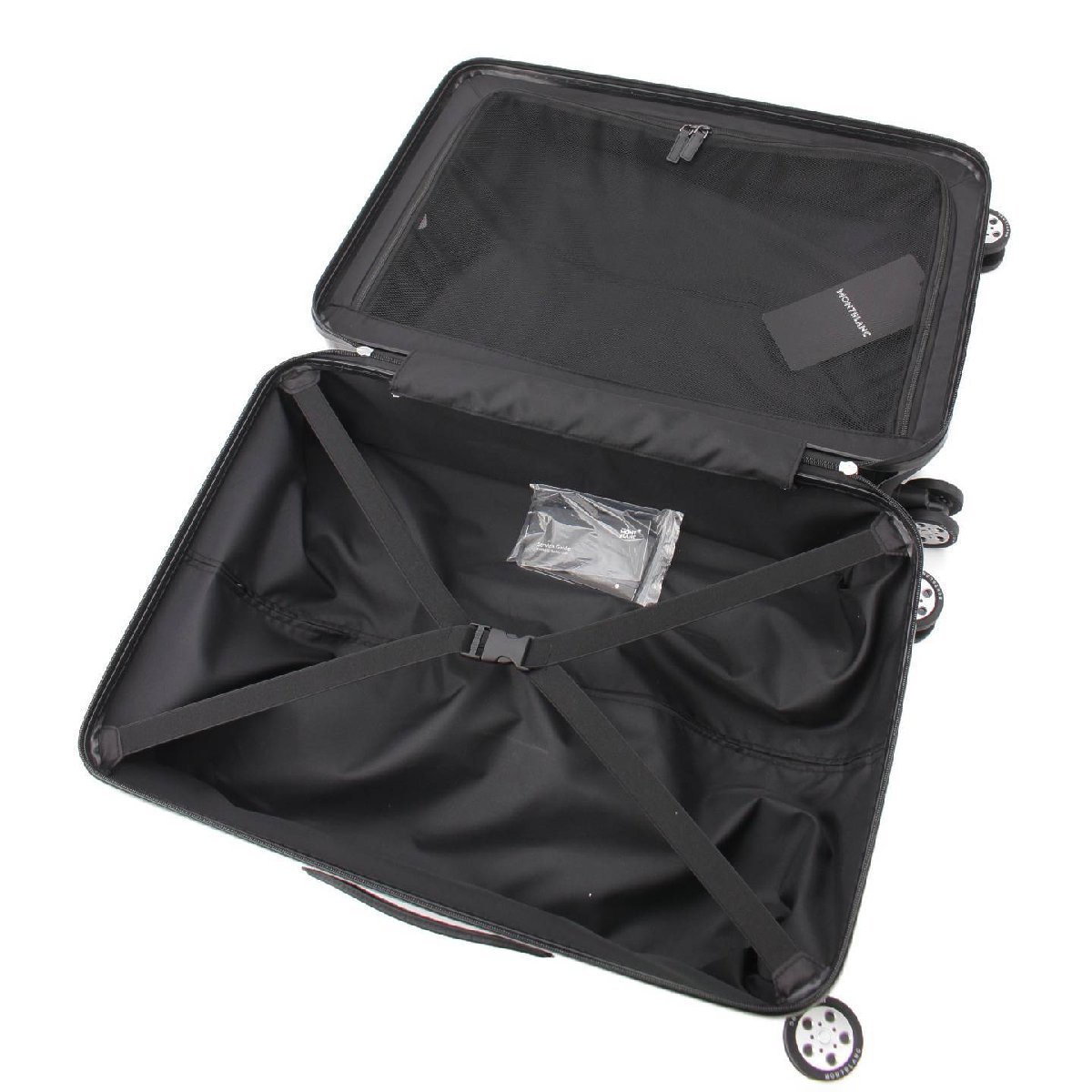 【モンブラン】Mont Blanc ライトキャビン トローリー 4輪 キャリーケース 126667 ブラック 【中古】【正規品保証】198030 【モンブラン】Mont Blanc ライトキャビン トローリー 4輪 キャリーケース 126667 ブラック 【中古】【正規品保証】198030