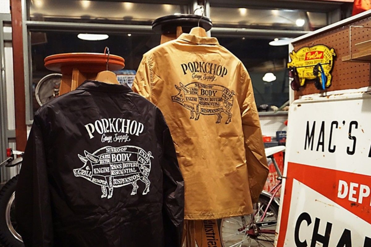PORK CHOP Garage Supply ボアコーチジャケット/木村拓哉 さん PORK CHOP Garage Supply ボアコーチジャケット/木村拓哉 さん