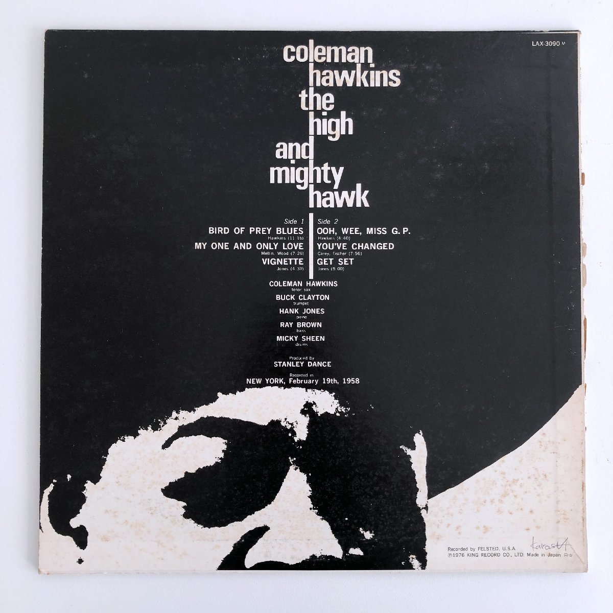 LP/ COLEMAN HAWKINS / THE HIGH AND MIGHTY HAWK / コールマン・ホーキンス / 国内盤 LONDON LAX-3090M 40104_画像2
