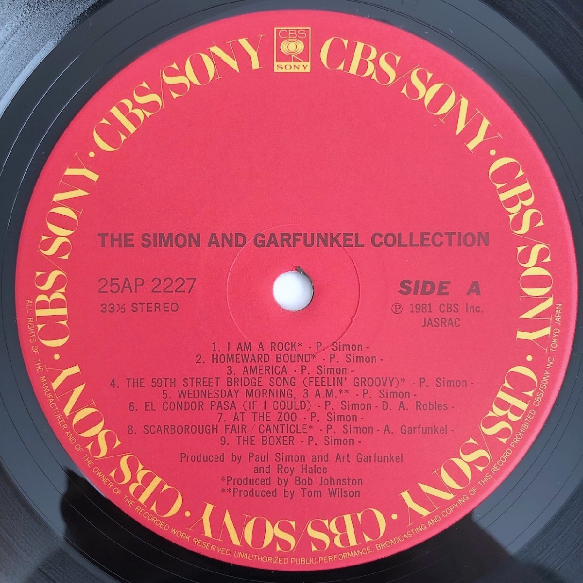 LP/ SIMON & GARFUNKEL / COLLECTION / サイモン＆ガーファンクル / 国内盤 帯・ライナー CBS SONY 25AP2227 40118_画像6