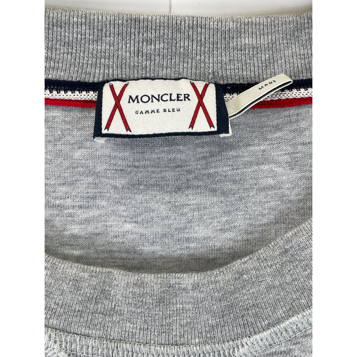 MONCLER　GAMME BLEU トレーナー　大きめ　ガムブルー・グレー XL～XXL位　used \59800 _画像3