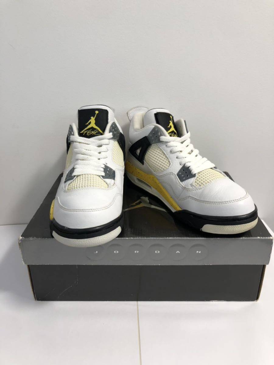 観賞用 NIKE AIR JORDAN4 RETRO LS US9 27.0 レアエア TOUR YELLOW RARE AIR 314254-171_画像10