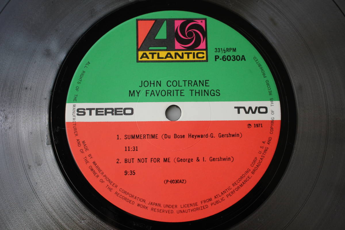 【J-142】 LP / ジョン・コルトレーン / John Coltrane My Favorite Things / P-6030A_画像5