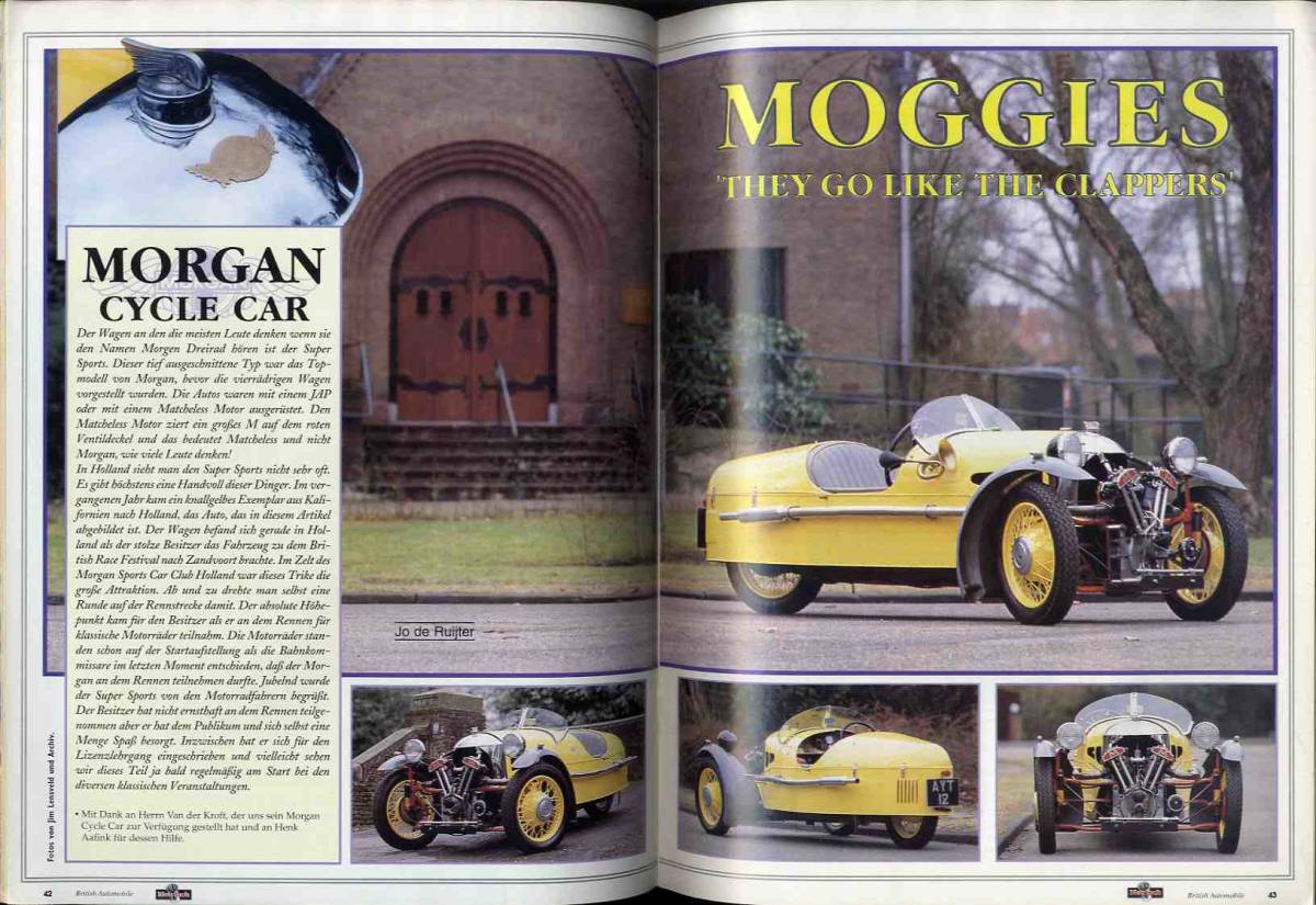 【d1123】97.4/5 British Classic Car Magazine №4/5／ローバーP5B、MG Mタイプ、モーガンサイクルカー、..._画像10