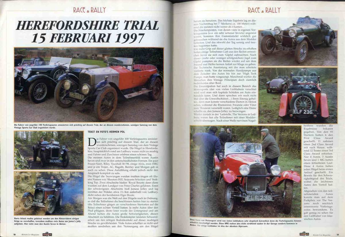 【d1123】97.4/5 British Classic Car Magazine №4/5／ローバーP5B、MG Mタイプ、モーガンサイクルカー、..._画像4