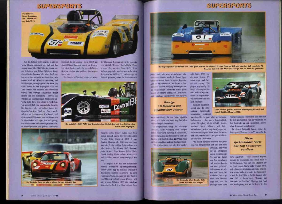 【d1120】96.3 British Classic Sports Car Magazine №3／MGB、ACエース、オースチンヒーレー100、ブリストル404、..._画像9