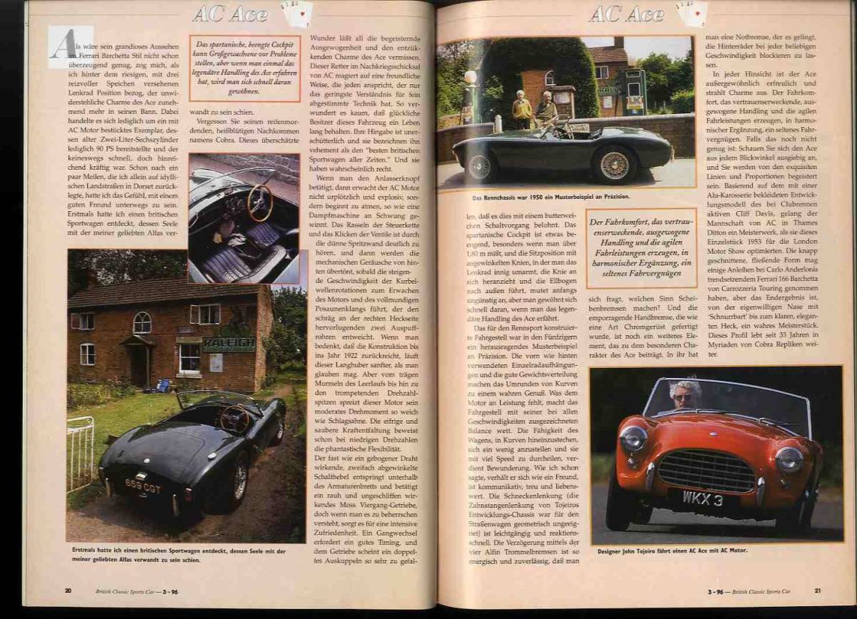 【d1120】96.3 British Classic Sports Car Magazine №3／MGB、ACエース、オースチンヒーレー100、ブリストル404、..._画像4