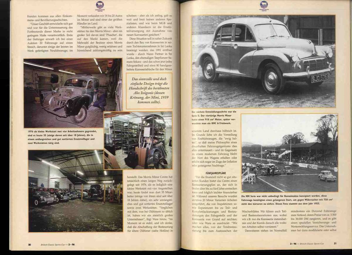 【d1120】96.3 British Classic Sports Car Magazine №3／MGB、ACエース、オースチンヒーレー100、ブリストル404、..._画像7