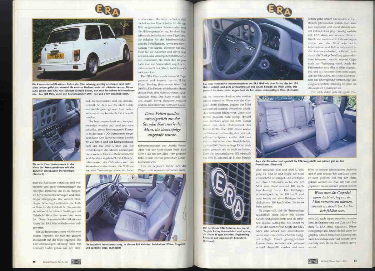 【d1122】96.7 British Classic Sports Car Magazine №7／ジェンセンヒーレー、トライアンフTR3Sルマン・レプリカ、ERAミニターボ、..._画像8