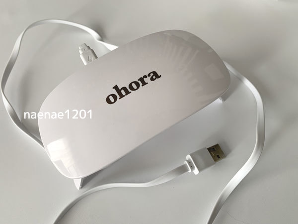 LEDライト ジェルランプ オホーラ ohora 未使用品 コンパクト 携帯用 USB UBライト_画像2