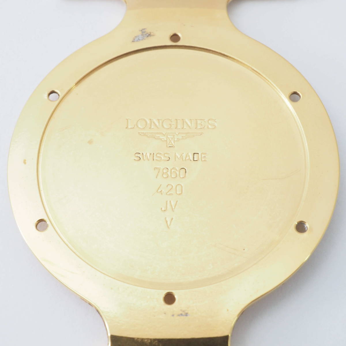 ロンジン グランドクラシック Ref,L4.709.2 Cal,L420.1 LONGINES クォーツ ゴールド×白文字盤 ローマン ボーイズ腕時計 本体[32899039-BF2_画像8