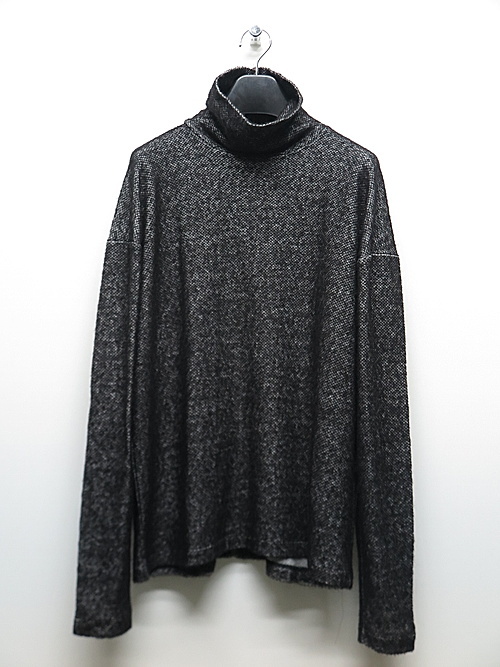 SALE30%OFF/The Viridi-anne・ザ ヴィリディアン/COTTON/WOOL JERSEY TURTLE-NECK T-SHIRT/BLACK・2