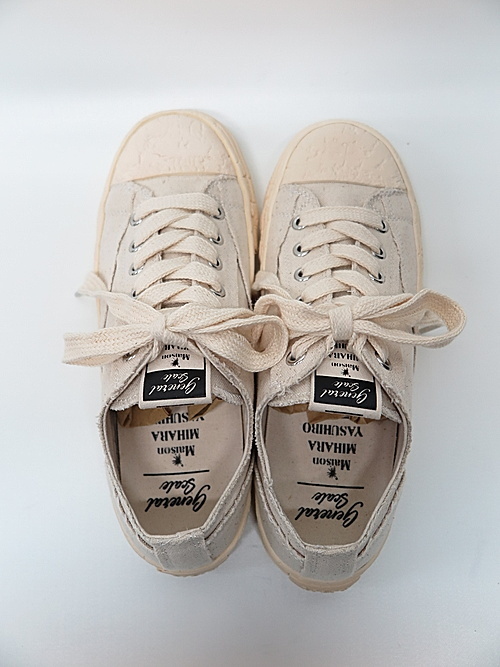 SALE30%OFF/Maison MIHARA YASUHIRO・メゾン ミハラヤスヒロ/PAST SOLE CANVAS LOW TOP SNEAKER/WHITE・42_画像5