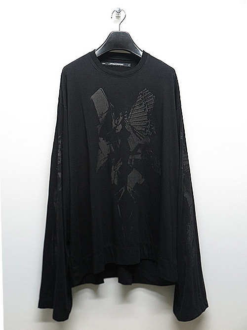 SALE35%OFF/JULIUS・ユリウス/COTTON/MODAL JERSEY CUT & SEWN2/BLACK・2