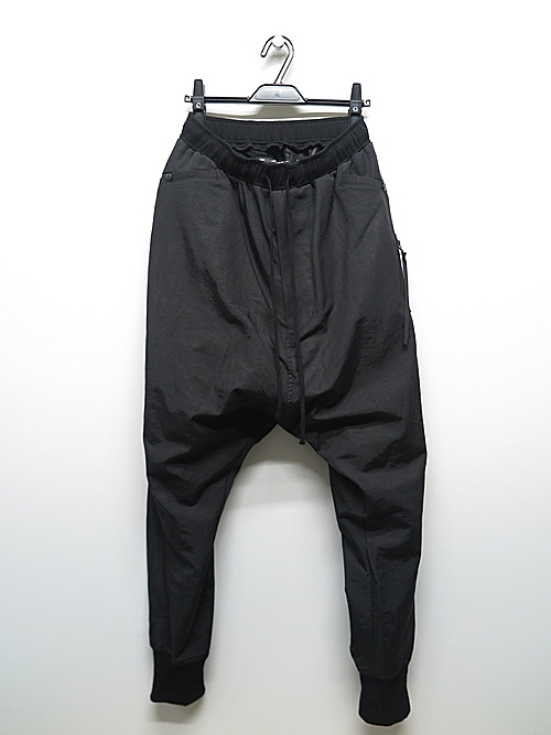 SALE35%OFF/JULIUS・ユリウス/NYLON/COTTON GROSGRAIN TROUSERS/BLACK・2_画像1