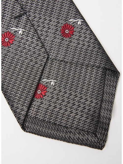 SALE20%OFF/Yohji Yamamoto・ヨウジヤマモト/FLOWER DOT JQ DERBY TIE C/グレーの画像8