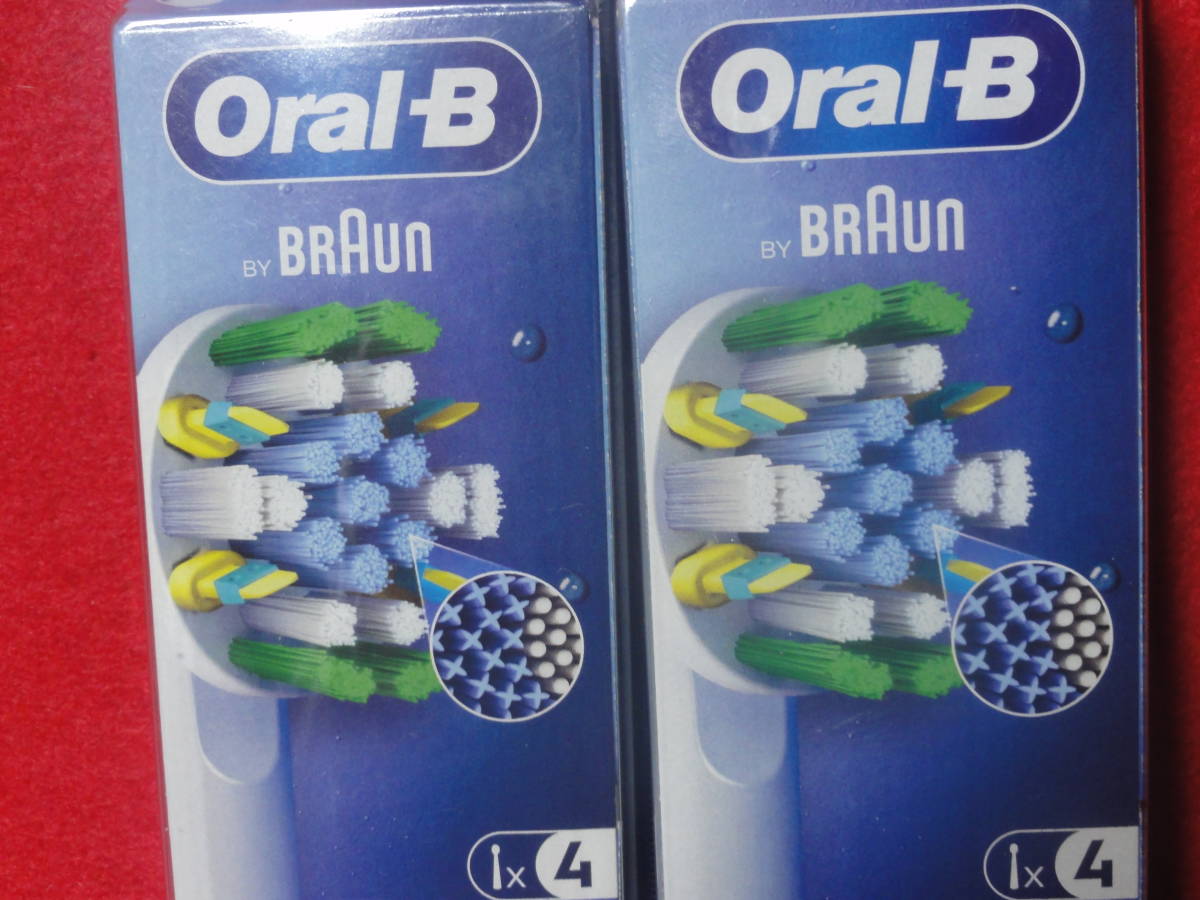 新品 未開封 国内正規品 Braun ブラウン オーラルB (Oral-B) 替えブラシ 歯間ワイパー付ブラシ 4本入り×2セット_画像2