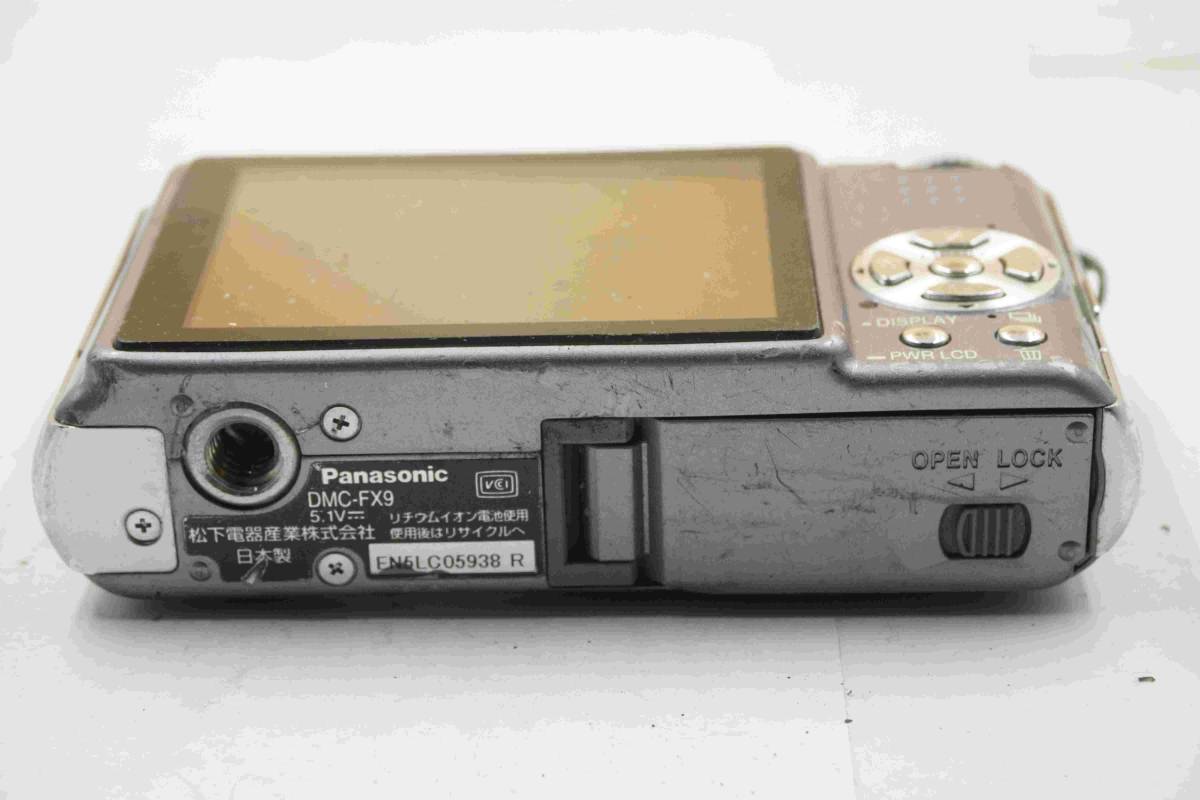  パナソニック Panasonic LUMIX DMC-FX9 動作未確認 ジャンク扱い 部品取り_画像6