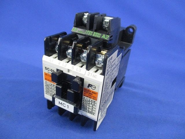 電磁接触器100V(テプラ痕有) SC-03の画像1