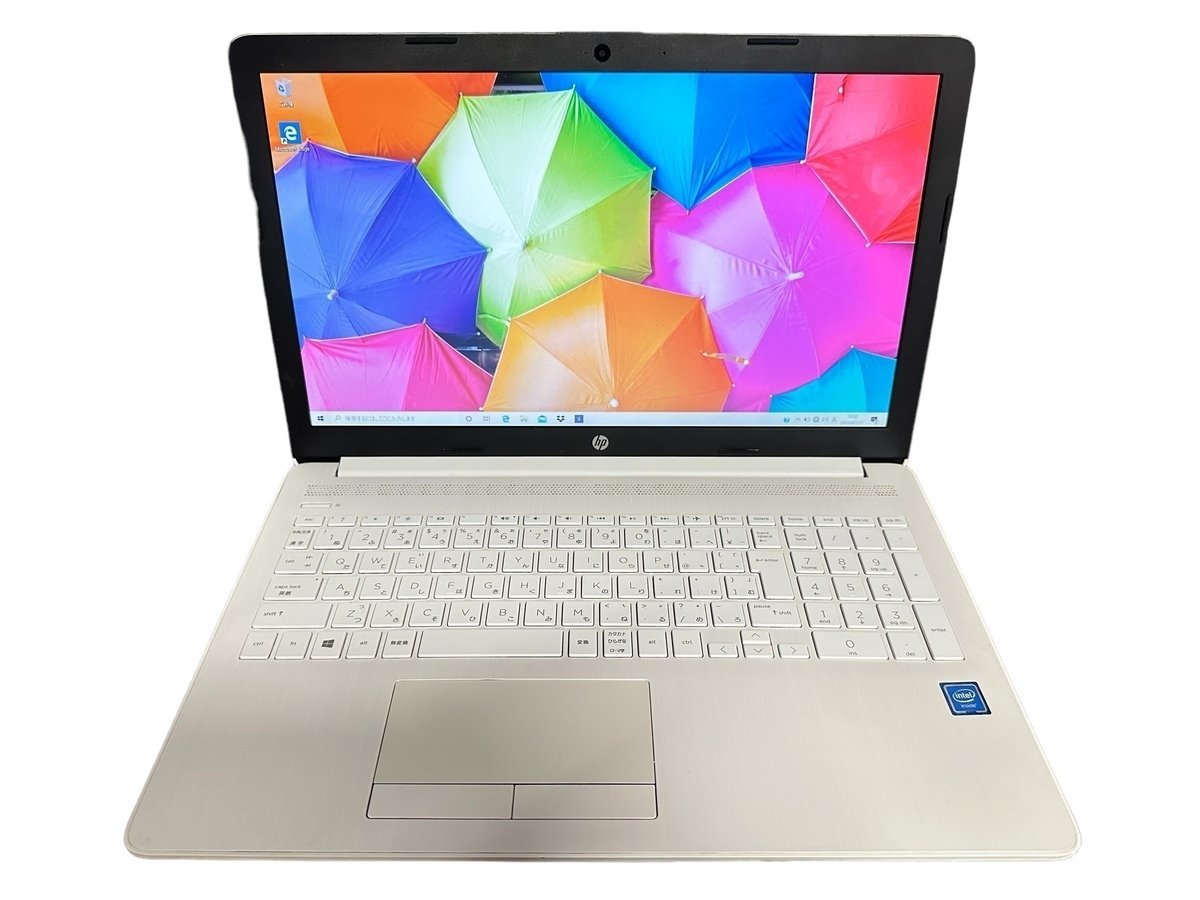 HP Laptop ノートPC パソコン 15-da0085TU ピュアホワイト Celeron N4000 メモリ8GB ストレージ500GB GPU3.9GB Win10Home 15.6型_画像3