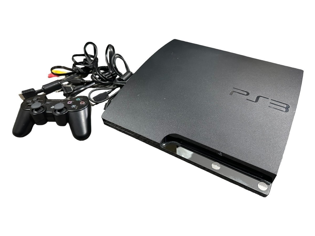 美品 SONY PlayStation 3 ソニー プレイステーション 3 プレステ CECH-2500B PS3 本体 テレビゲーム機 家庭用ゲーム機 コントローラー付き_画像1