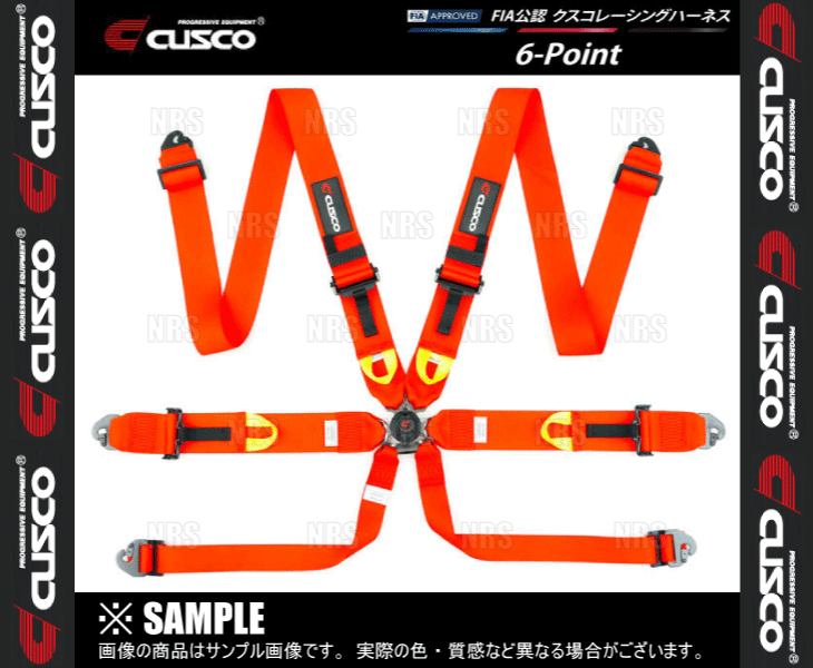 CUSCO Cusco рейсинг Harness 6-Point (6 точечная ) красный (00B-CRH-N6RD