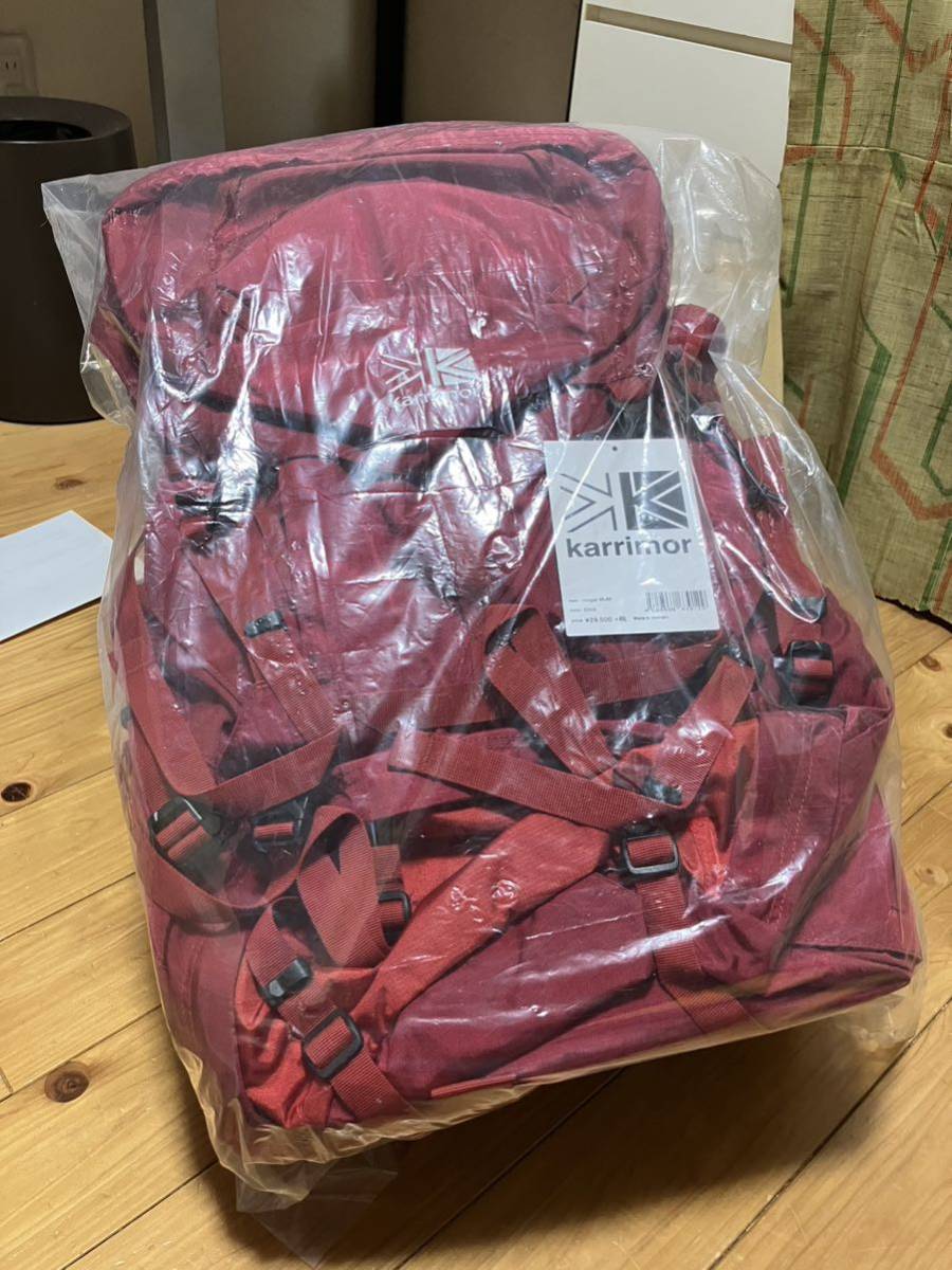 karrimor cougar 45-60 chili red old model unused goods mountain climbing tent . trekking rucksack 