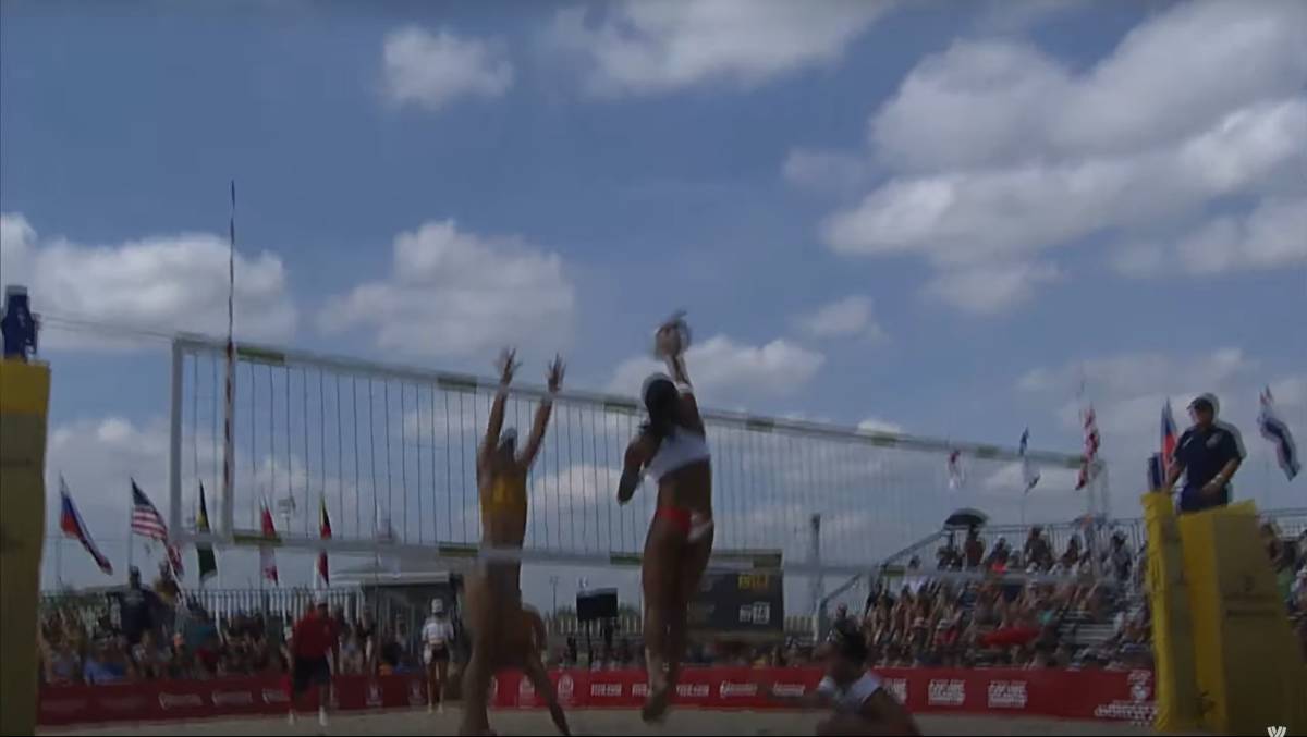 FIVB 2019 year beach volleyball 3stars* world Tour * Edmonton ( Canada ) convention woman 3 rank decision war [ Japan vs Australia ] official image BD complete compilation 