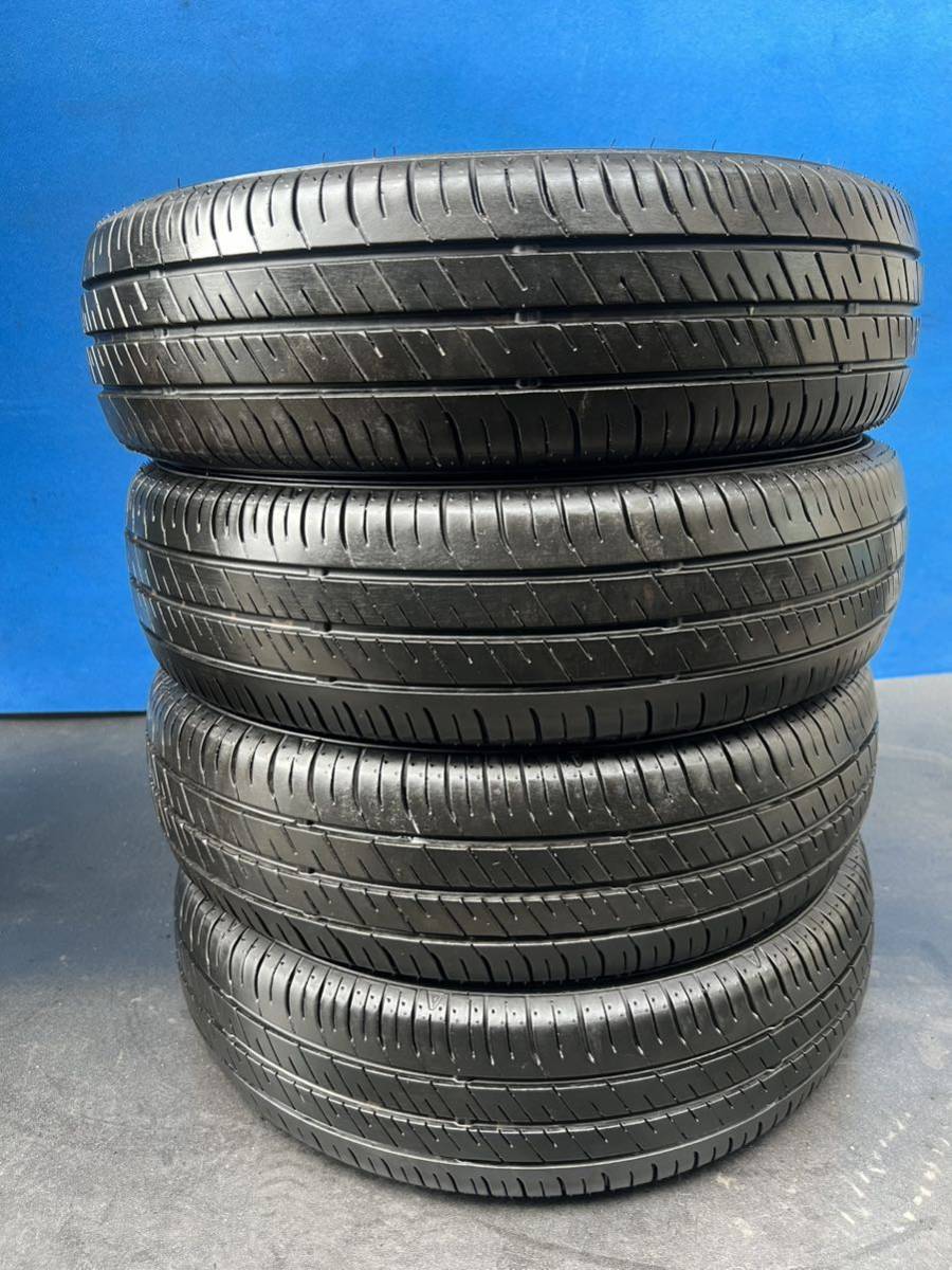 【GOOD YEAR EfficientGrip ECO EG02】《155/65R13 73S》22年製【送料無料※一部地域有料】中古タイヤ4本セット◆バリ山_画像1