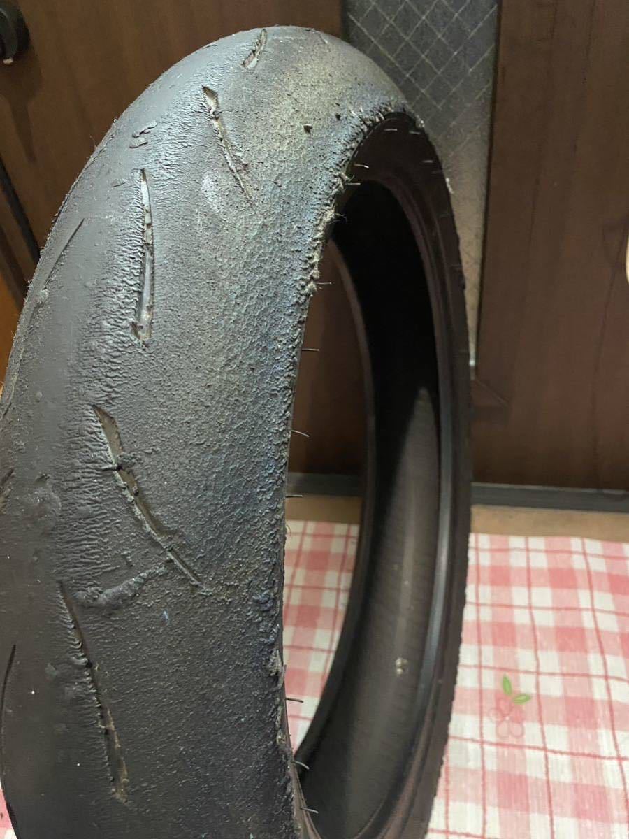 中古MCタイヤ METZELER RACETEC RR K1 120/70ZR17 メッツラー レーステック 120 70 17 4120 A2877_画像4