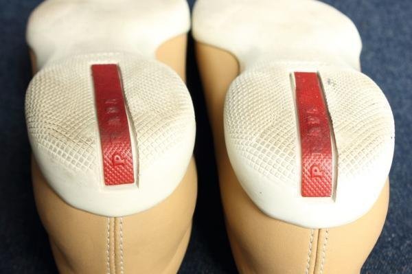 プラダ PRADA レザー 革 スニーカー 靴 イタリア製_画像6