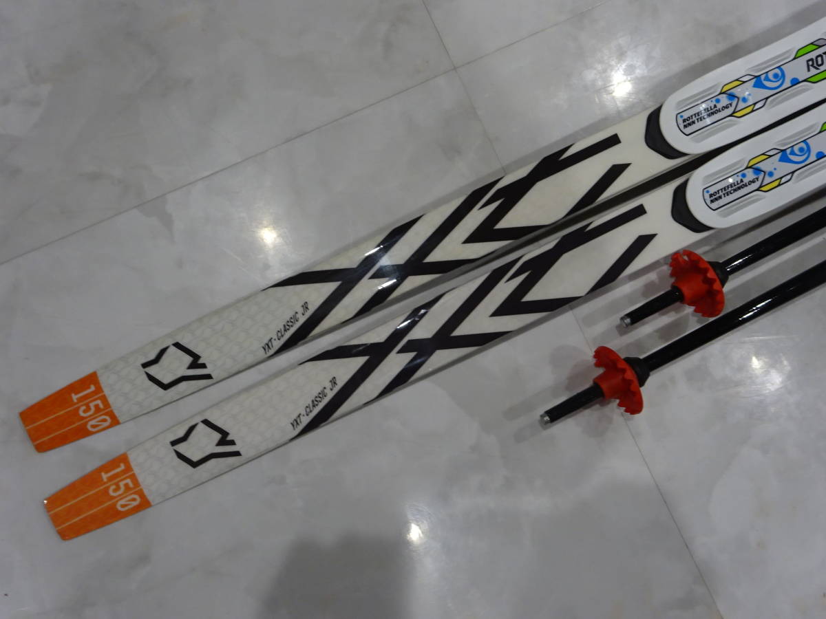 YOKO 150cm 歩くスキー ポール ストック 95cm セット クロスカントリースキー 豪雪 スキー_画像2