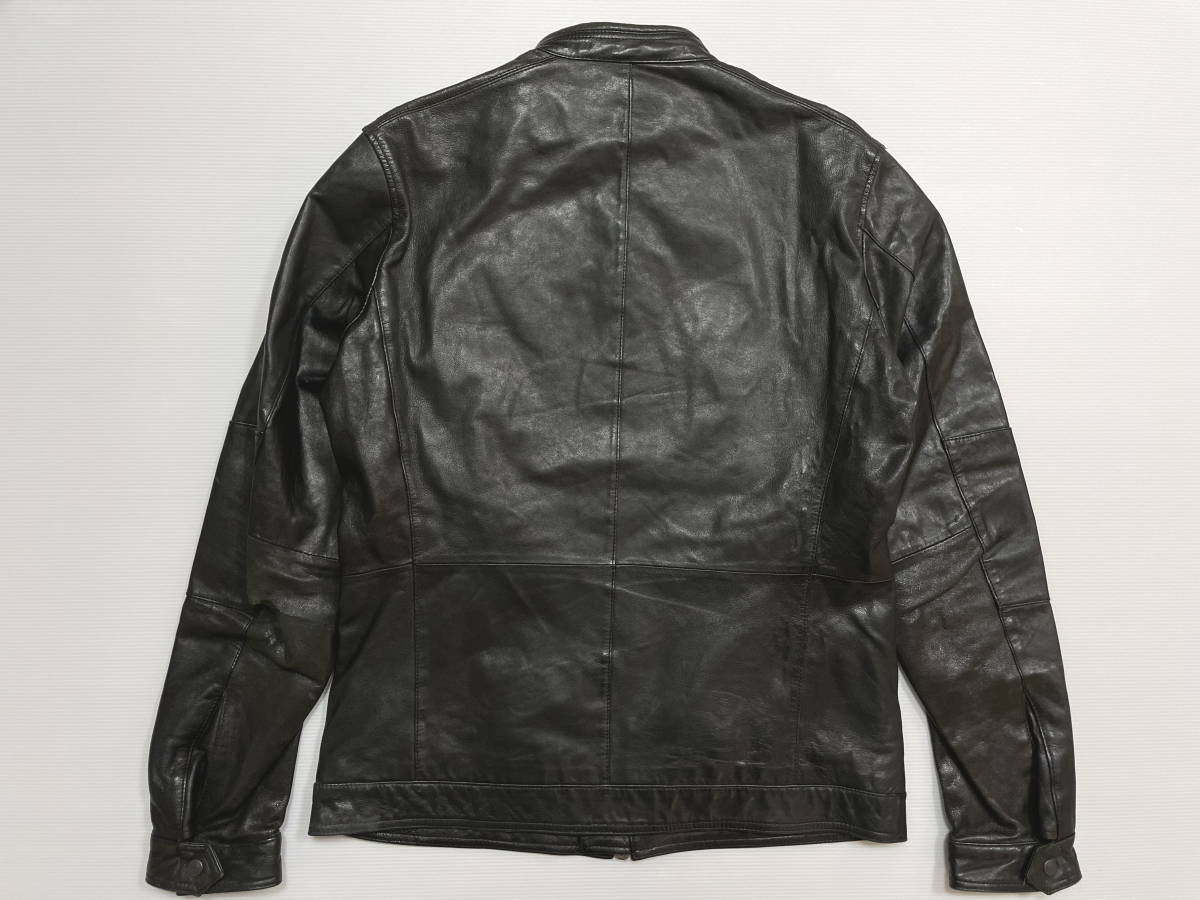 ユナイテッドアローズ 38 ラムレザー ライダース ブラック M 本革 ユナイテッドアローズ ラムレザージャケット UNITED ARROWS 羊革