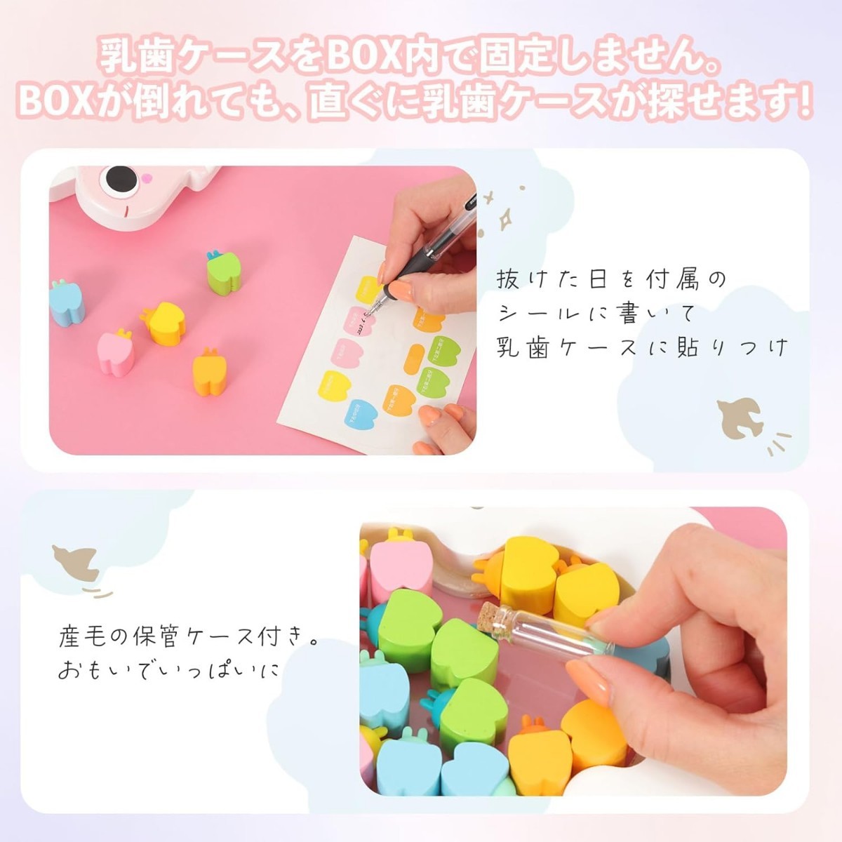  new goods unopened * regular price 3,380 jpy pink color * natural tree made . tooth case ...... type . tooth inserting wooden girl dinosaur type 