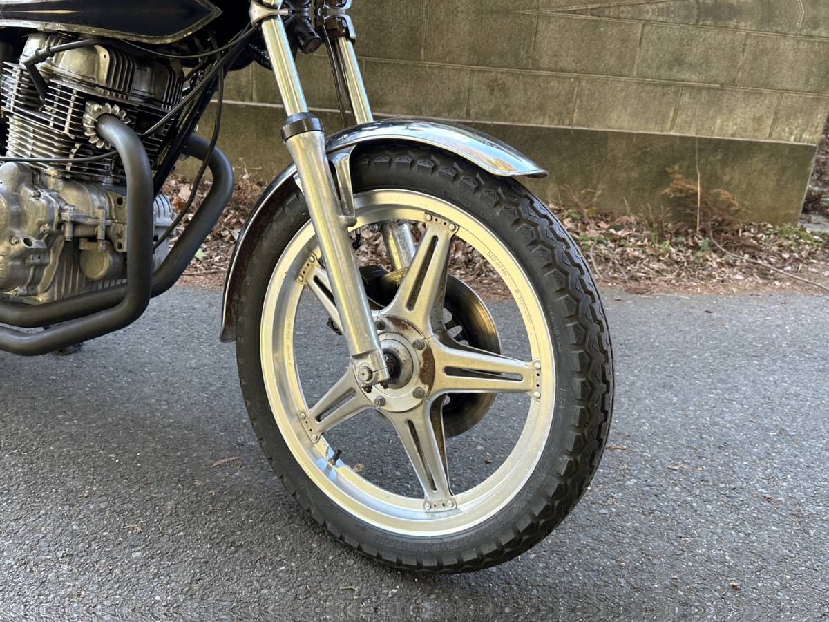 ホーク CB400T 角タンク カスタム 5速キック付き 実働 車体 新品 ホーク CB400T 角タンク カスタム 5速キック付き 実働 車体 新品