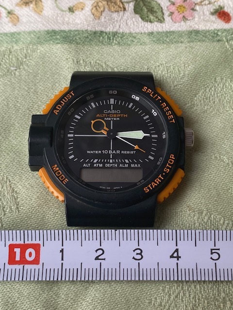 CASIO カシオ ARW-320 ALTI-DEPTH METER アナログ デジタル デプスメーター 気圧計_画像5