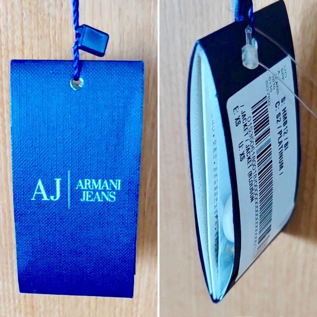 【タグ付き未使用】ARMANI JEANS アルマーニジーンズ ブルゾン ジャケット メンズ USA XS サイズ