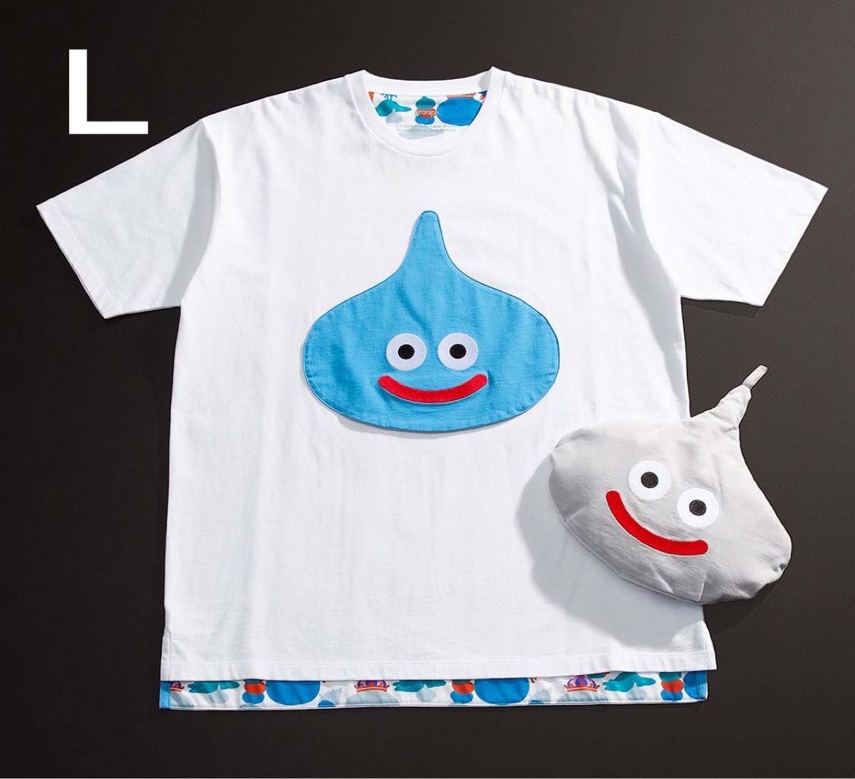 Lサイズ ドラクエ ポケッタブルTシャツ スライム グラニフ Lサイズ ドラクエ ポケッタブルTシャツ スライム グラニフ