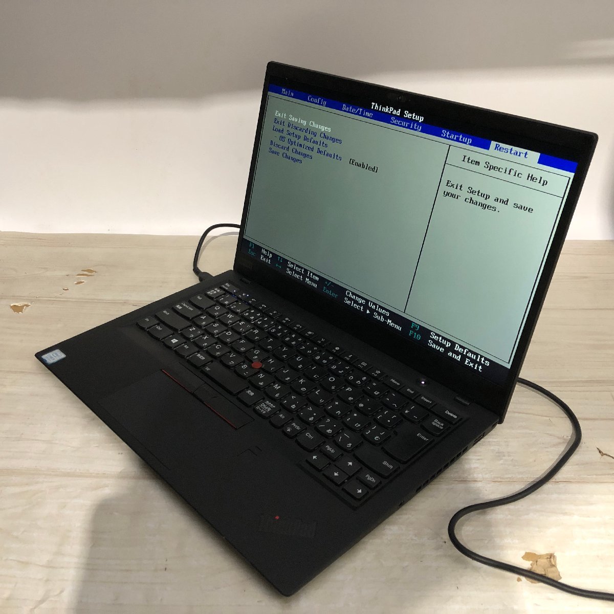 【難あり】 Lenovo ThinkPad X1 Carbon 20KG-A00SJP Core i5 8250U 1.60GHz/8GB/256GB(NVMe) 〔A0626〕_画像1