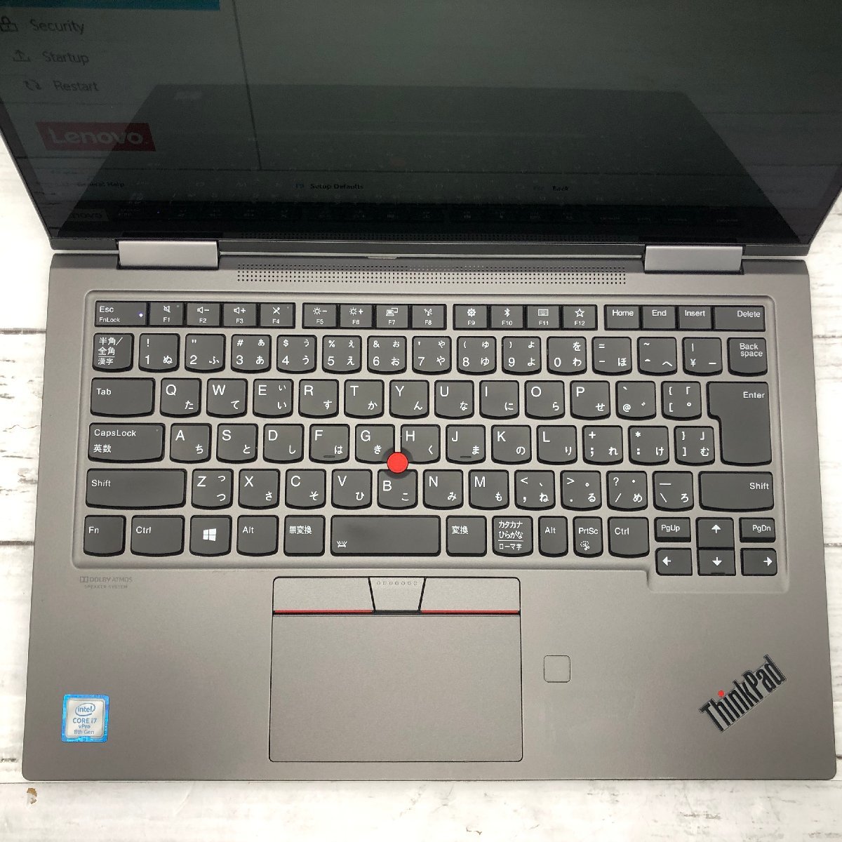 Lenovo ThinkPad X1 Yoga 20QG-S1T20U Core i7 8665U 1.90GHz/16GB/512GB(NVMe) 〔B0217〕_画像3